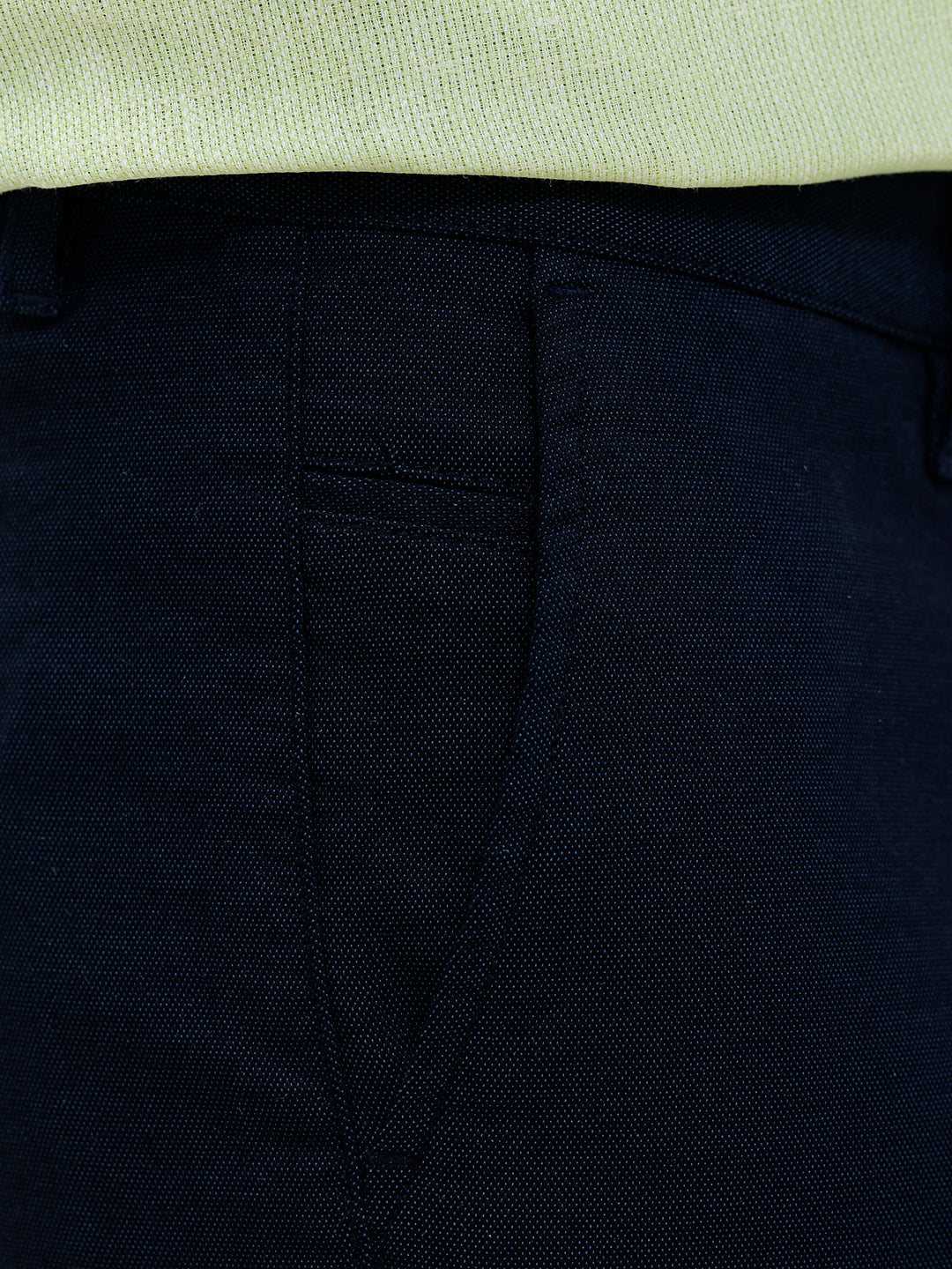 Men’s Smart Fit Cotton Lycra Stretch Dark Blue Pant