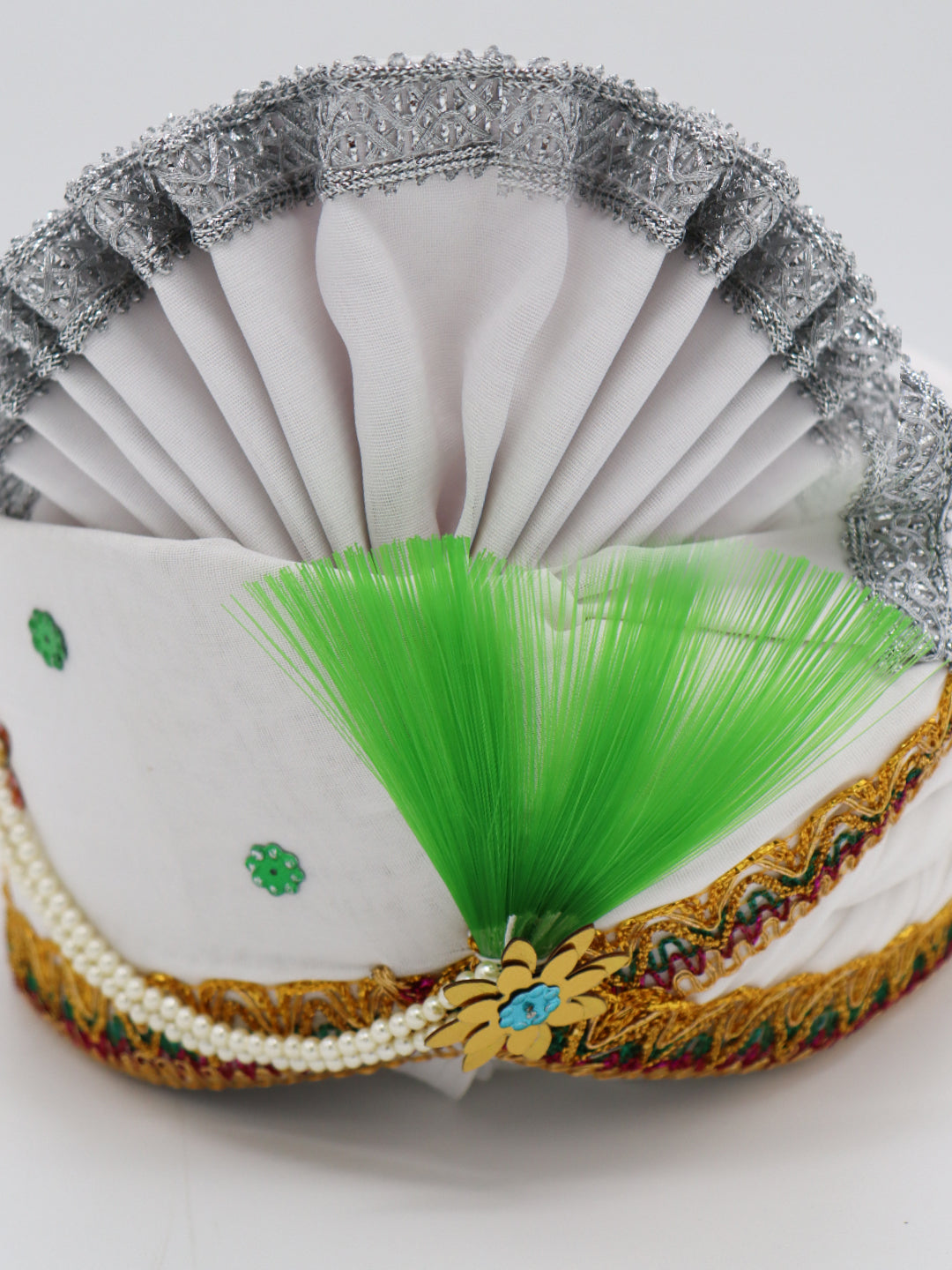 Traditional Silky Style Wedding Turban - 114
