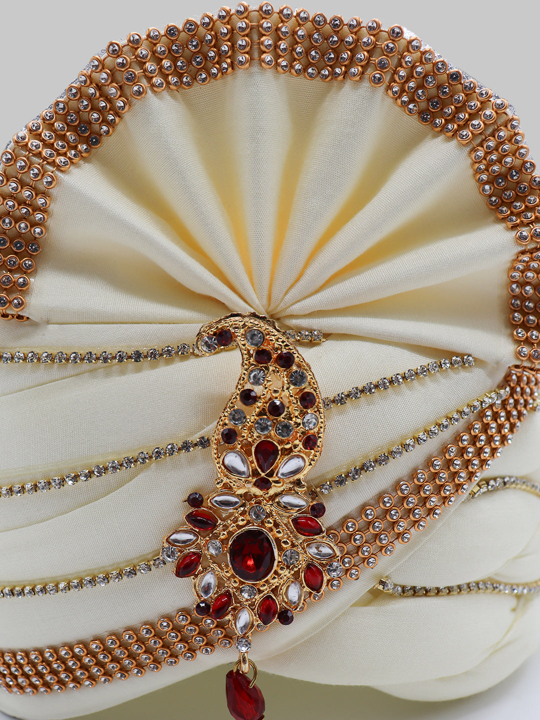 Traditional Silky Style Wedding Turban - 97