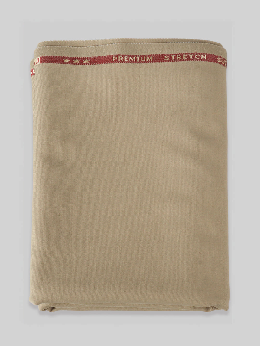 Premium Australian Merino Wool Blended Stretch Pants Fabric Light Brown Mark Wool