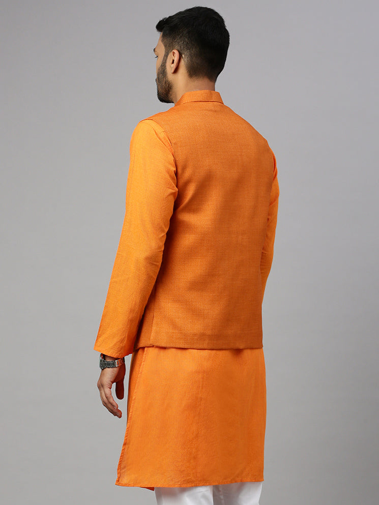 Men Ethnic Jacket Orange DW20