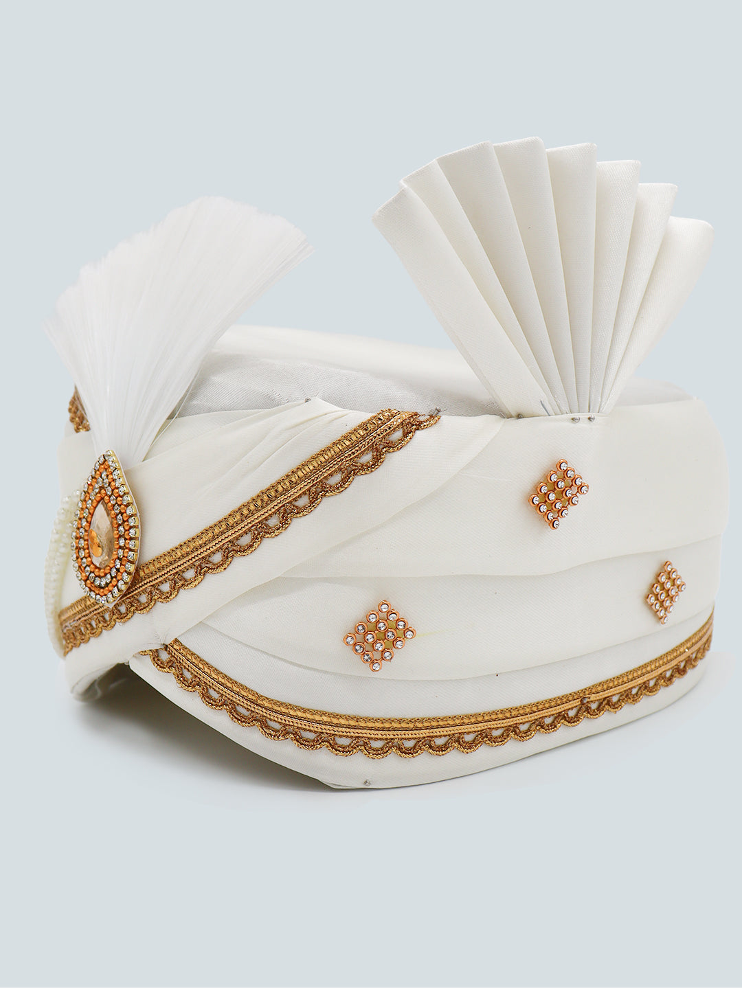 Traditional Silky Style Wedding Turban - 117