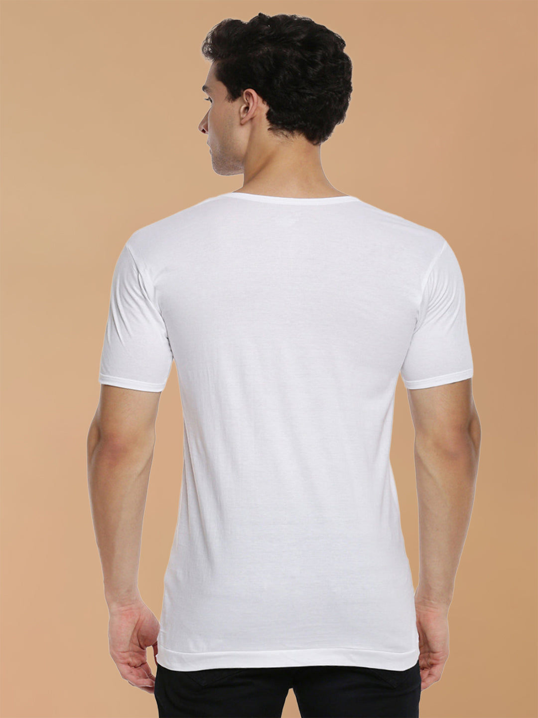 100% Combed Cotton White Pocket Vest RNS Sukra (Pack of 2)