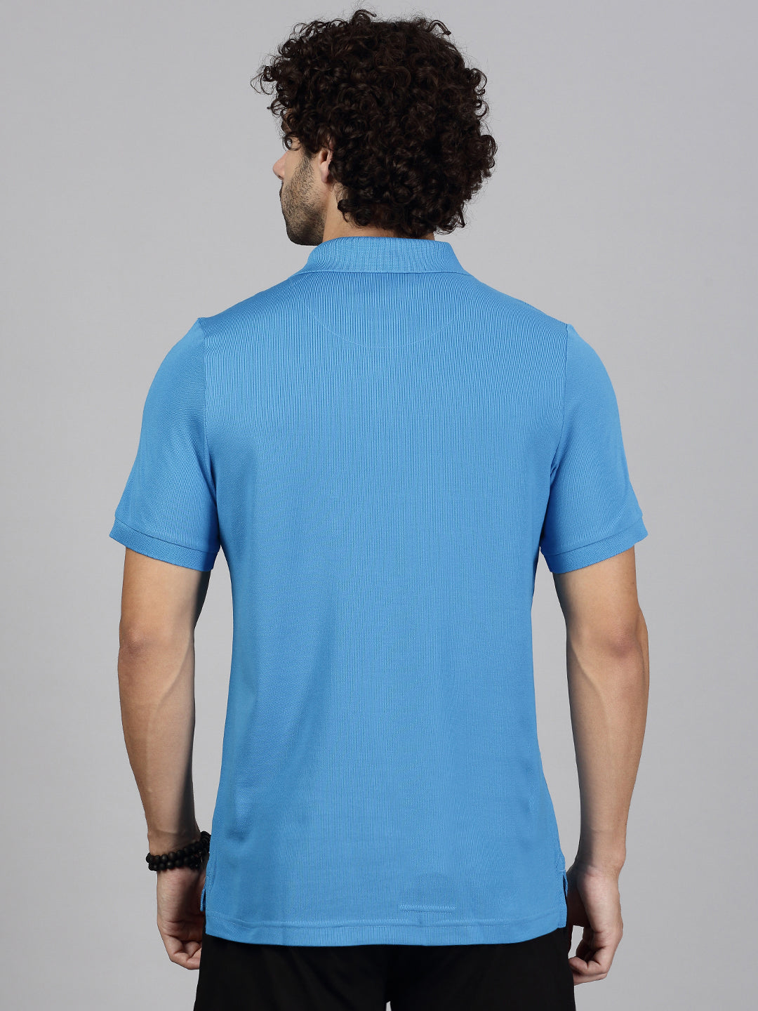 Men Cotton Rich Smart Fit Expert Polo T-Shirt Biza Blue EP26