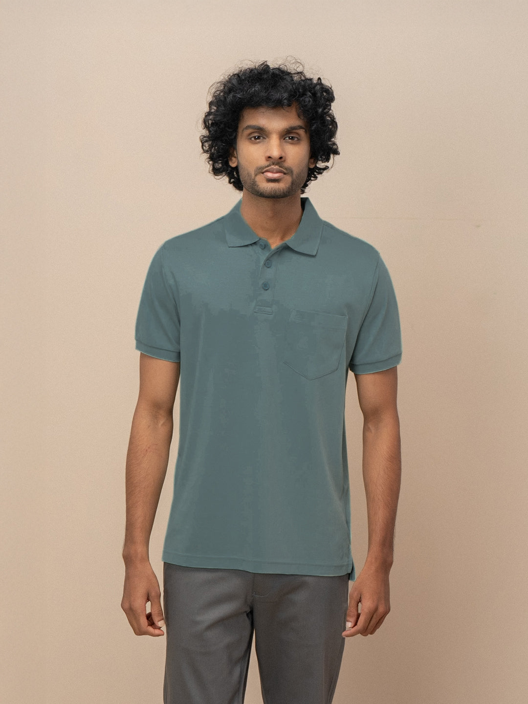 Men Smart Fit Apex Polo T-Shirt Giola Green AX2