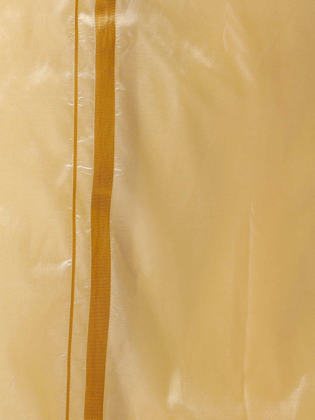 Mens Art Silk Pink Shirt Dhoti Towel Set Swayamvara-Close view