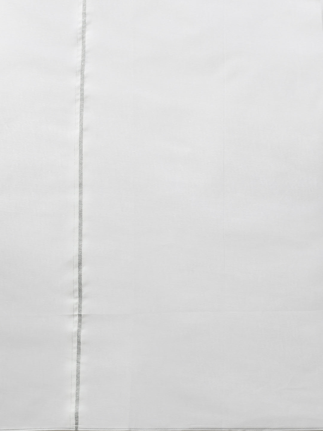 Men 100% Cotton Single Layer White Dhoti with Jari Border Smart Nice