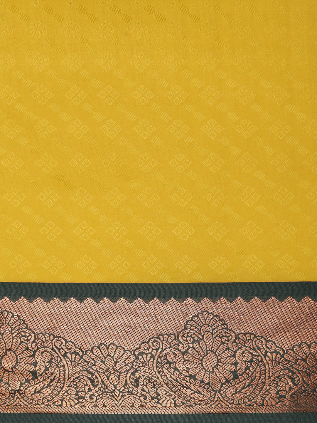 Women Yellow with Green Art Silk Saree ASS115