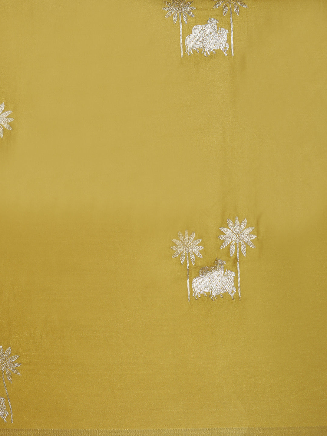 Women Olive Soft Silk Saree SS386