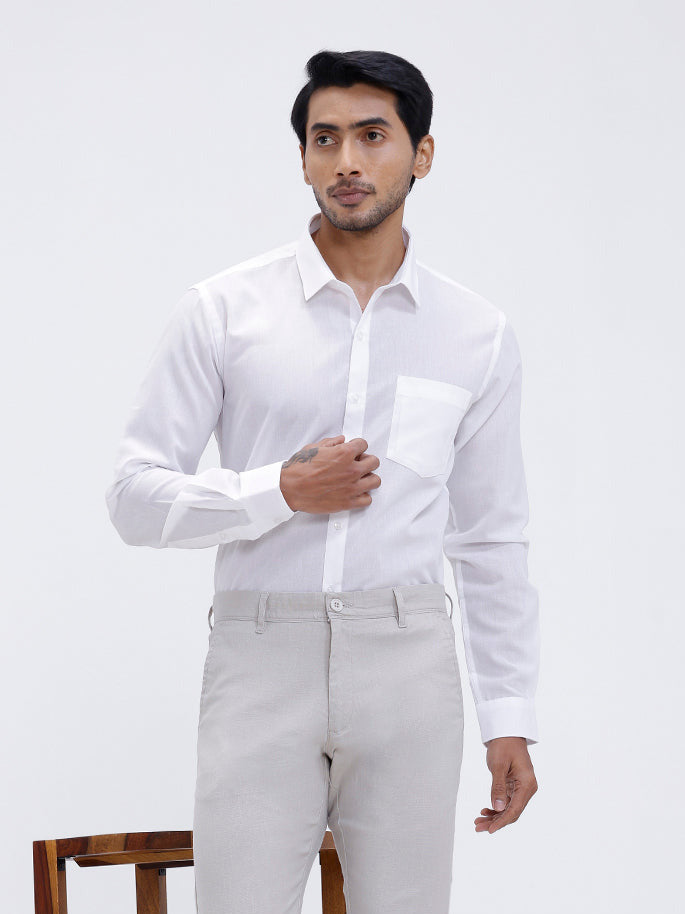 Mens Linen Cotton Full Sleeves Shirt and Pants Combo TR15503