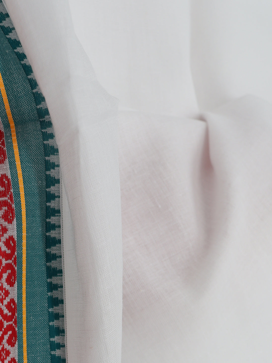 Men Cotton Pine Green Fancy Border Panchakacham with Angavasthram Keerthisena (9+5) KS06