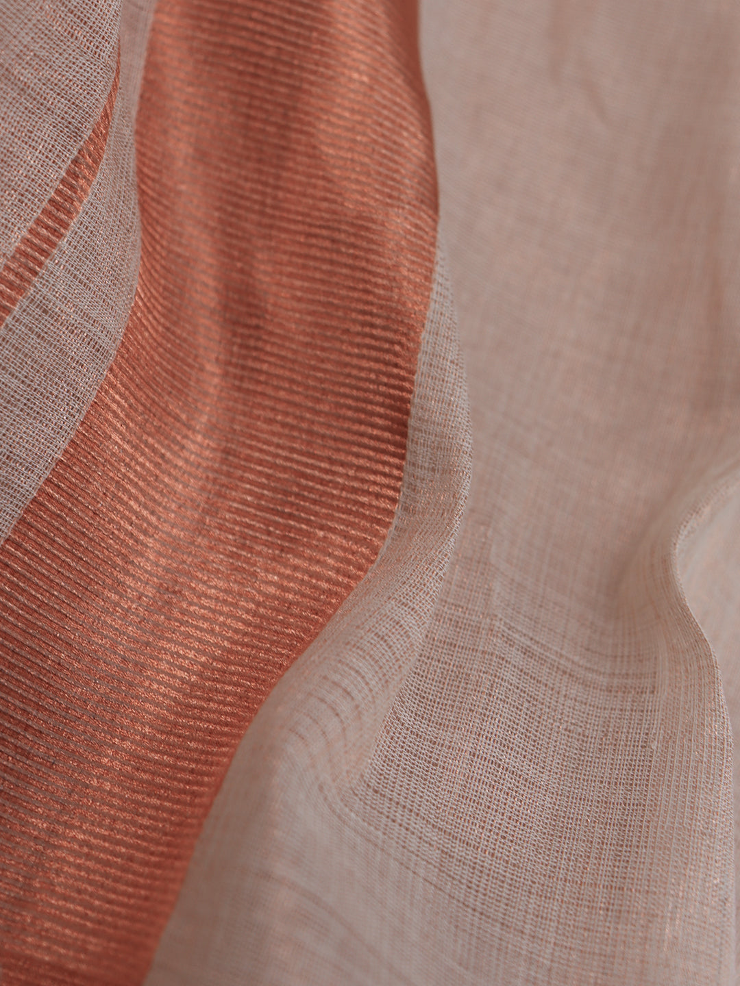 Men Premium Handloom Tissue Copper with Dhoti Jari Border HLM79