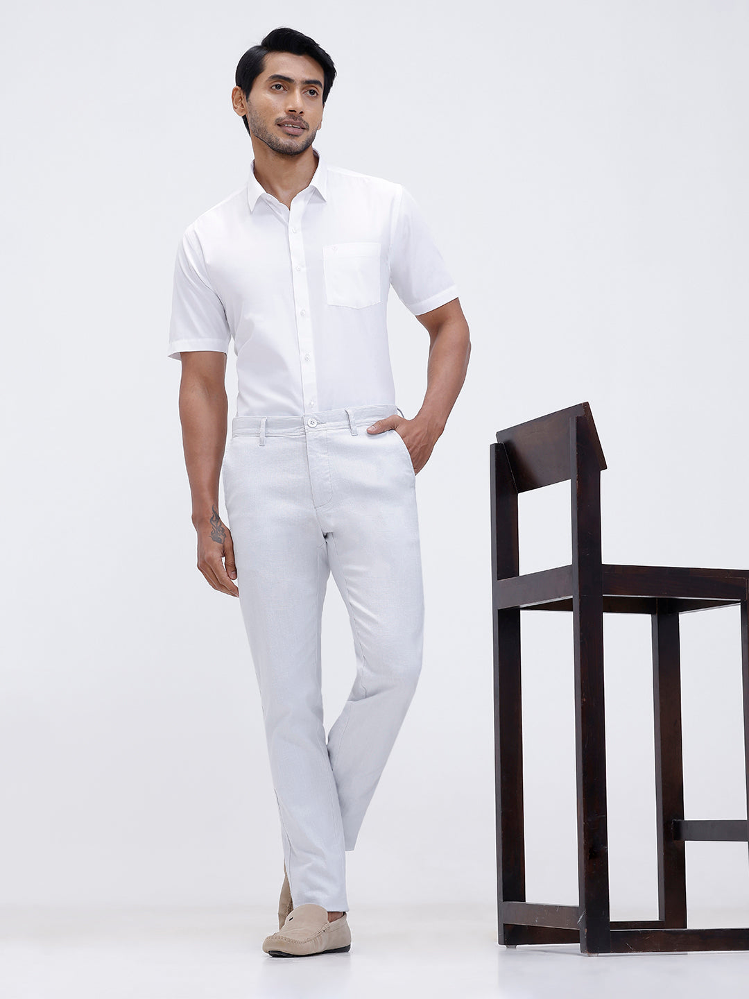 Mens Cotton Rich Half Sleeves Shirt and Pants Combo TR15502