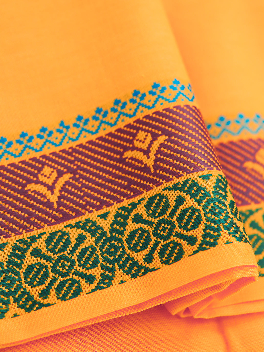 Men Cotton Mango Towel with Fancy Border 6422