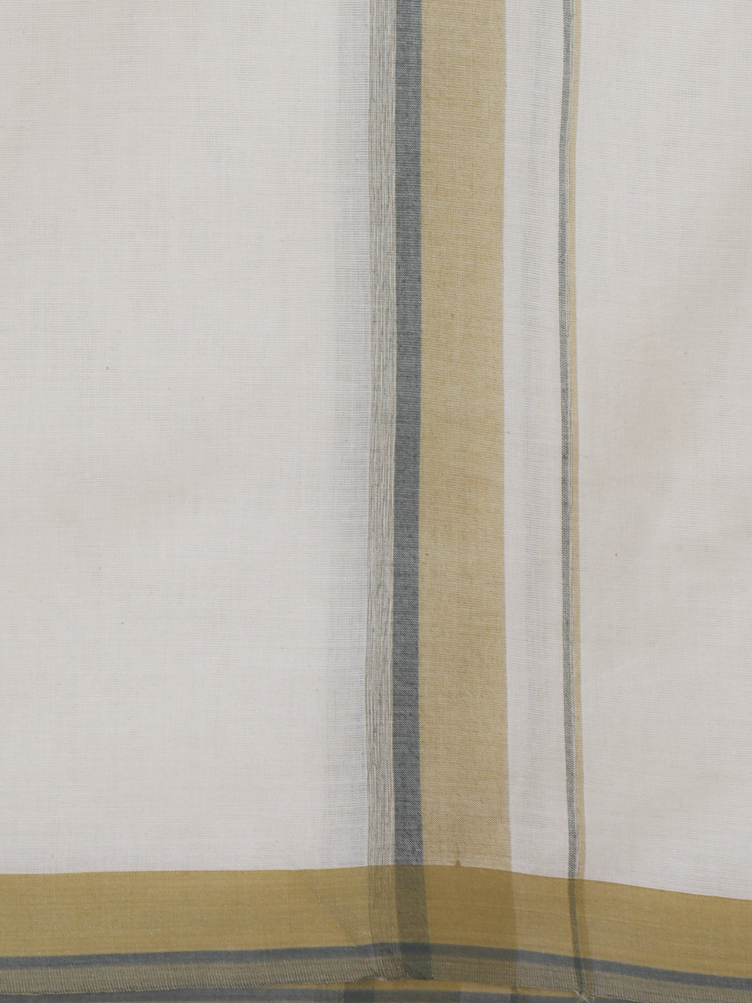 Men Kora Cotton Double Layer Dhoti with Fancy Border Rivan Kora Fancy RKF01
