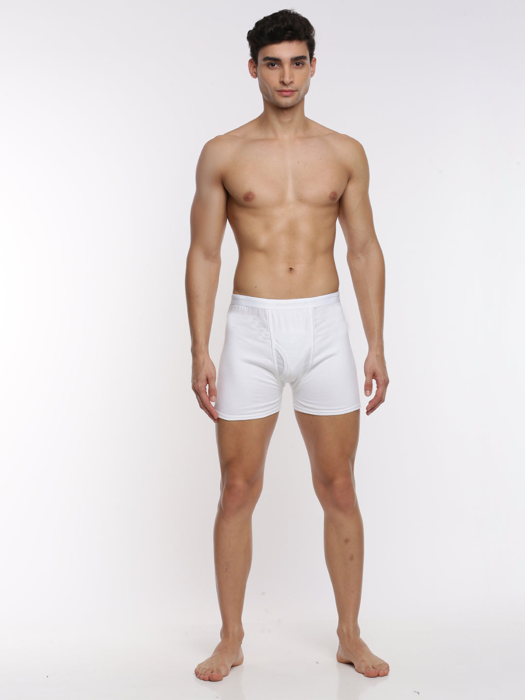 Men 100% Combed Cotton White Without Pocket Trunk Softex (Pack of 2)