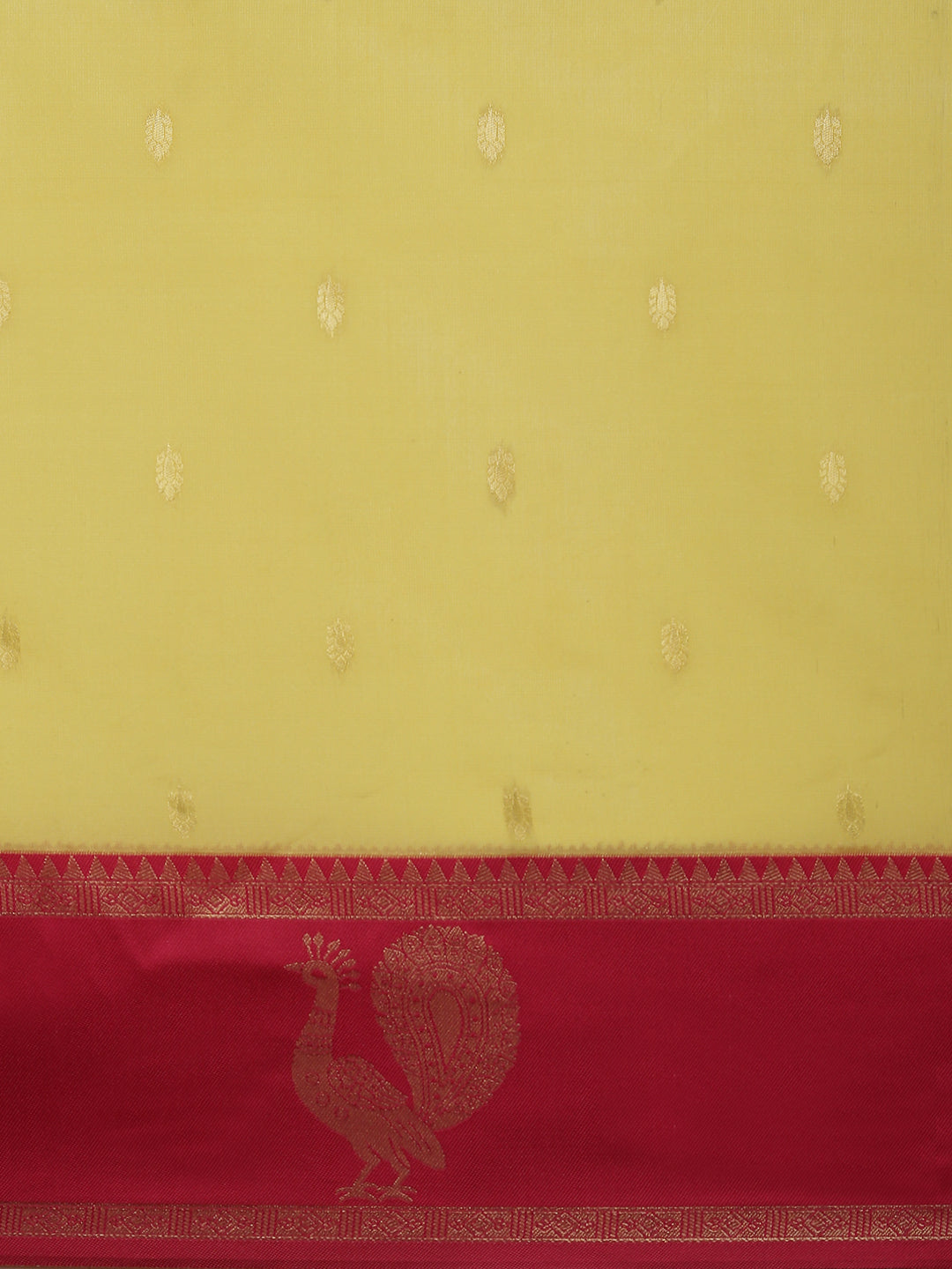 Women Yellow with Pink Border Soft Silk Saree SS392