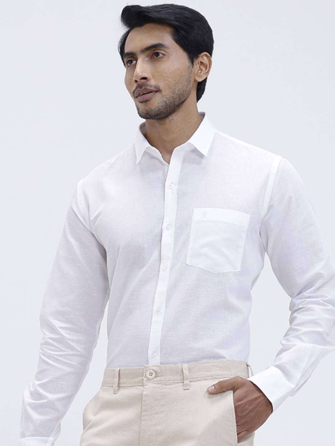 Mens Linen Cotton Full Sleeves Shirt and Pants Combo TR15501