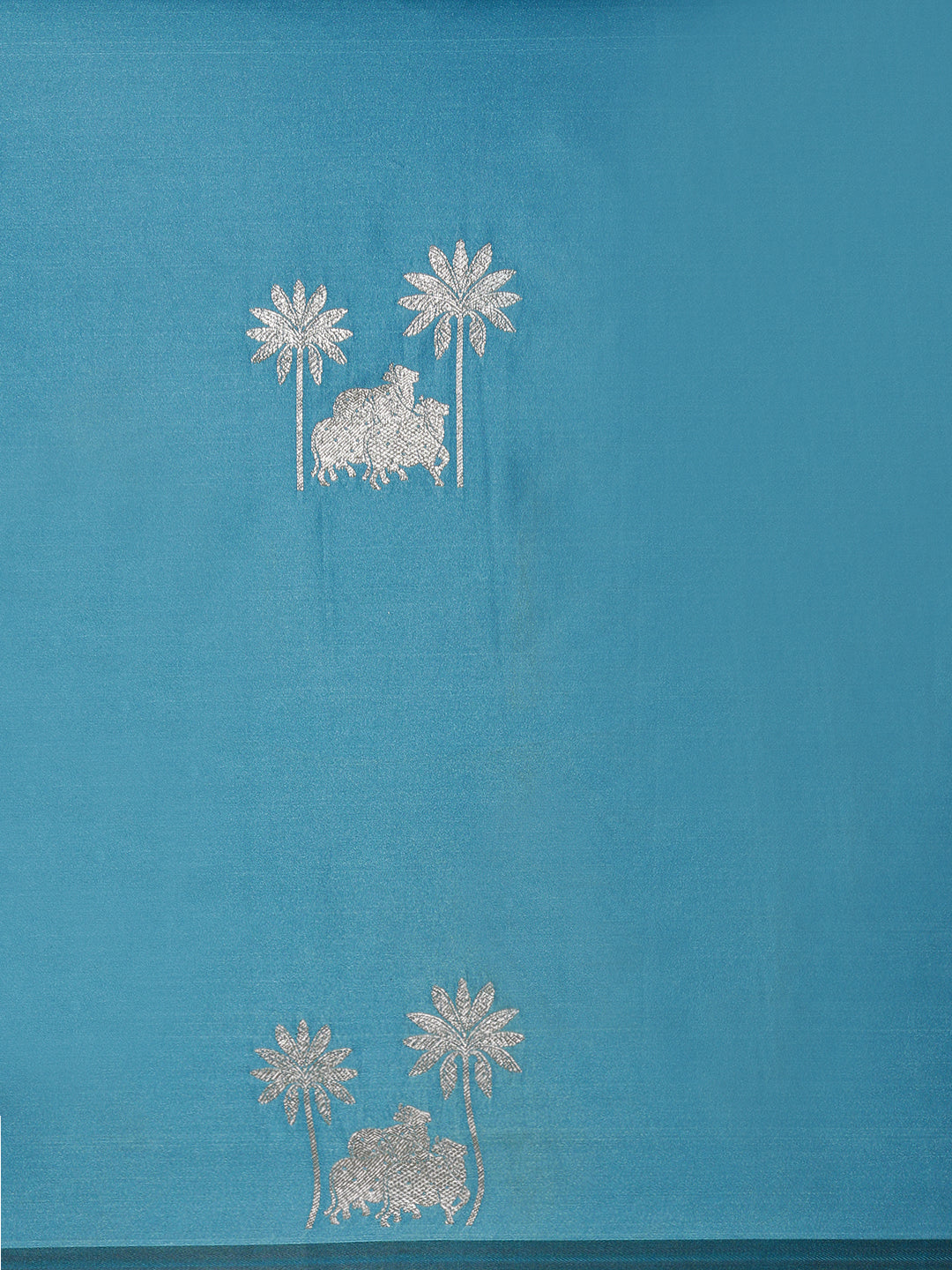 Women Blue Soft Silk Saree SS389