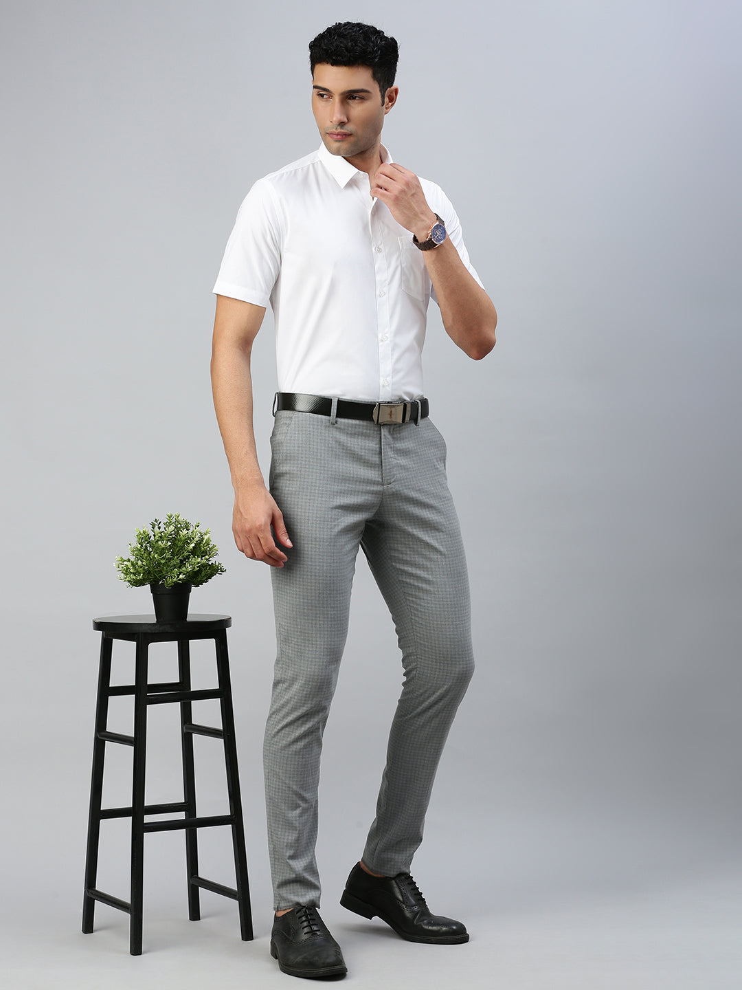Men Cotton Rich White Shirt Ever Fresh
