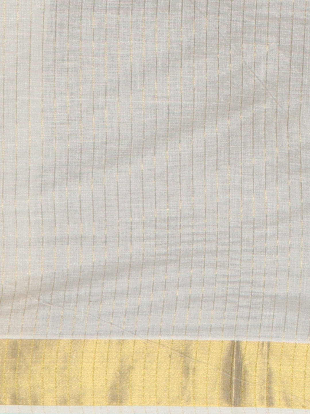 Women Kerala Printed Cream Saree KLS05