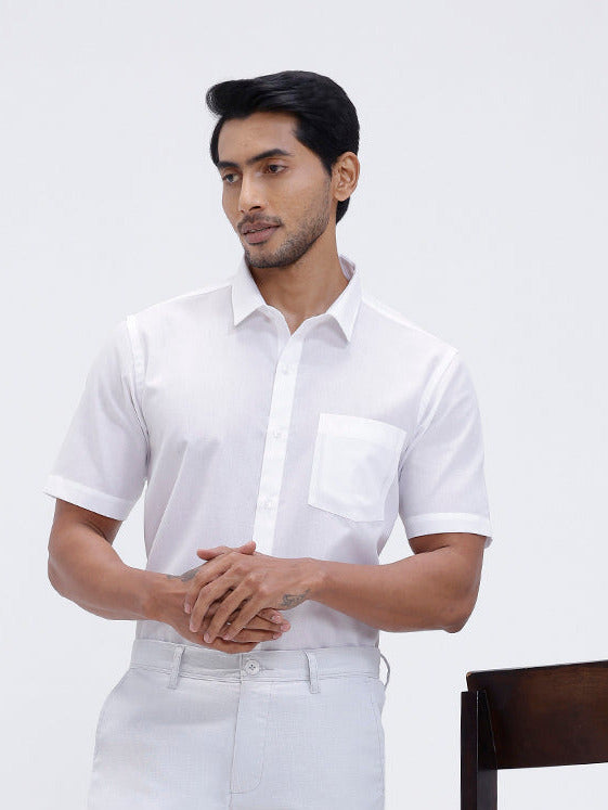 Mens Cotton Shirt and Linen Cotton Light Blue Trouser Combo TR15502