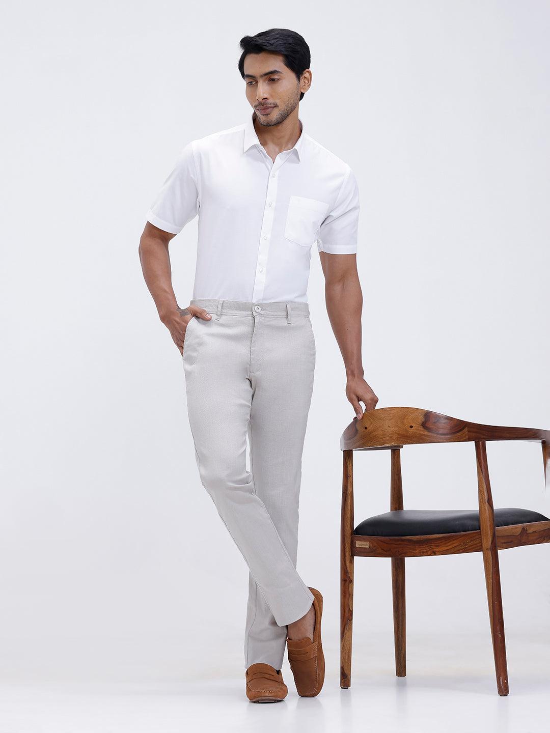 Mens Cotton Rich Half Sleeves Shirt and Pants Combo TR15503