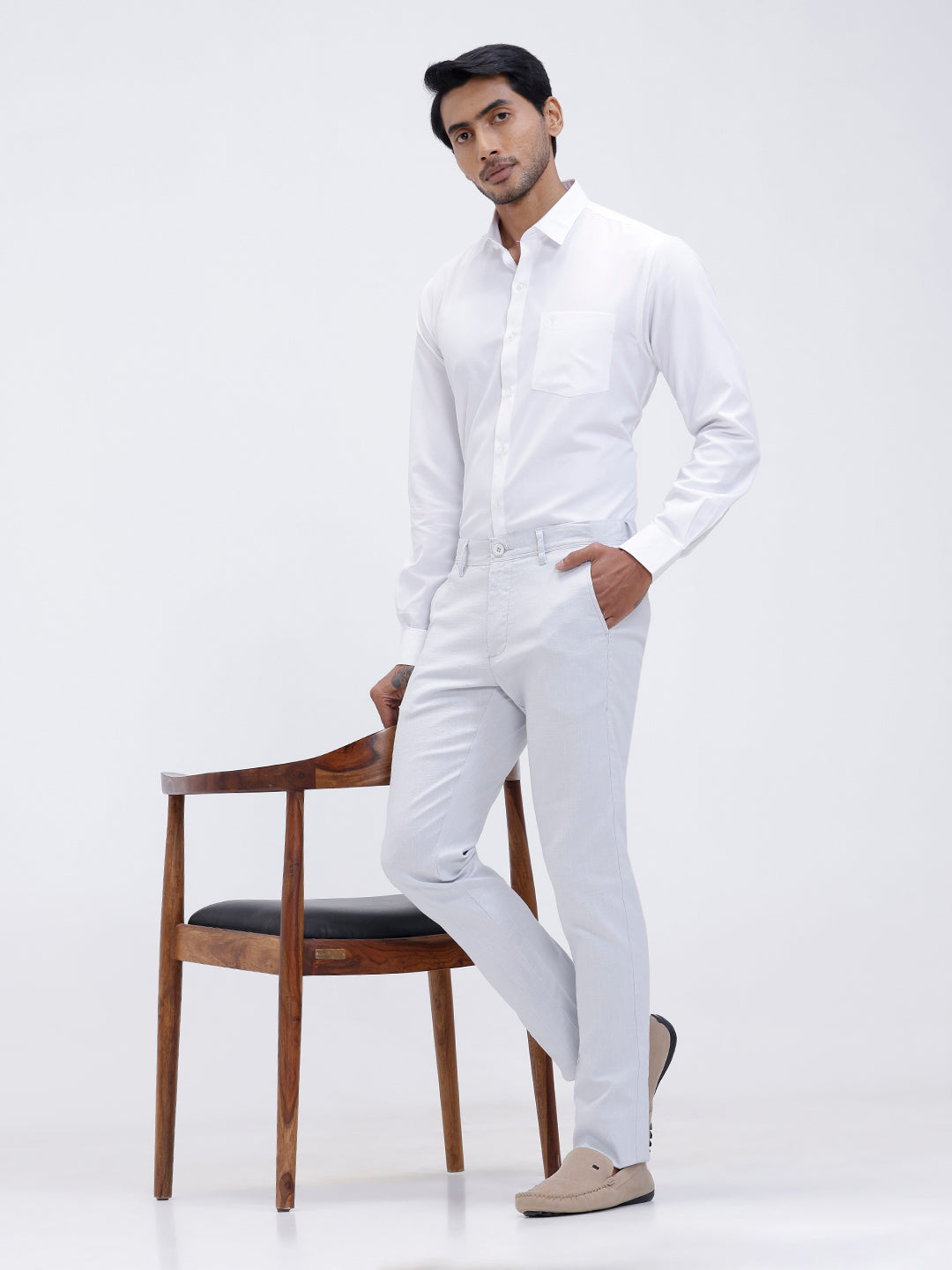 Mens Cotton Rich Full Sleeves Shirt and Pants Combo TR15502