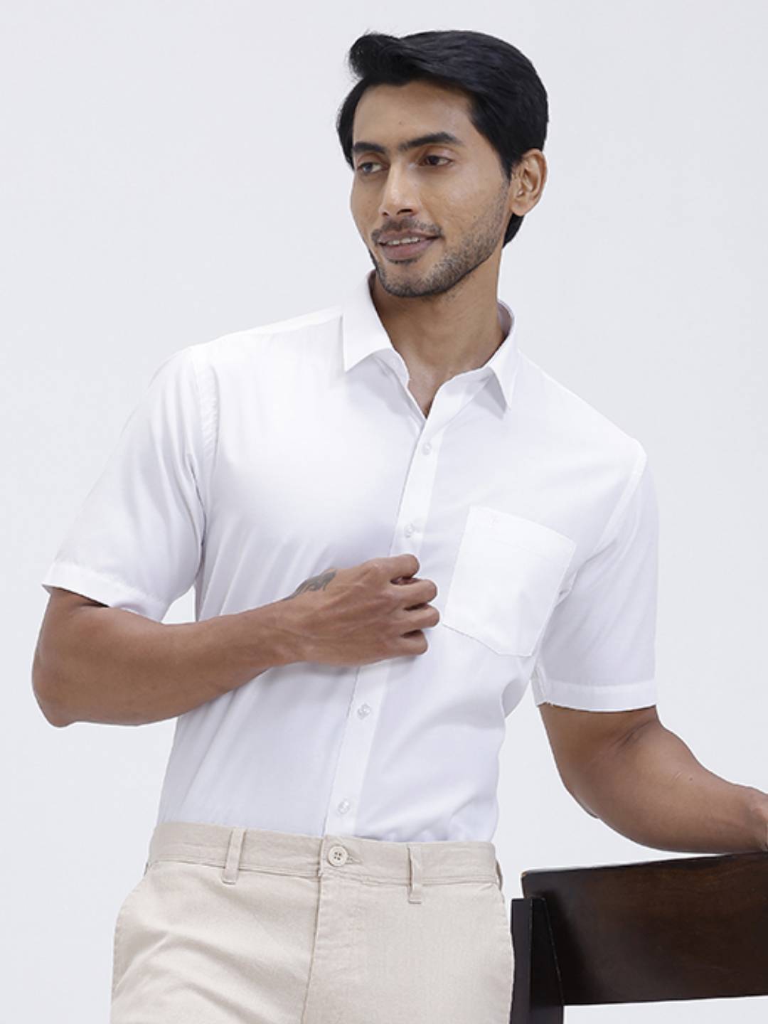 Mens Cotton Rich Half Sleeves Shirt and Pants Combo TR15501