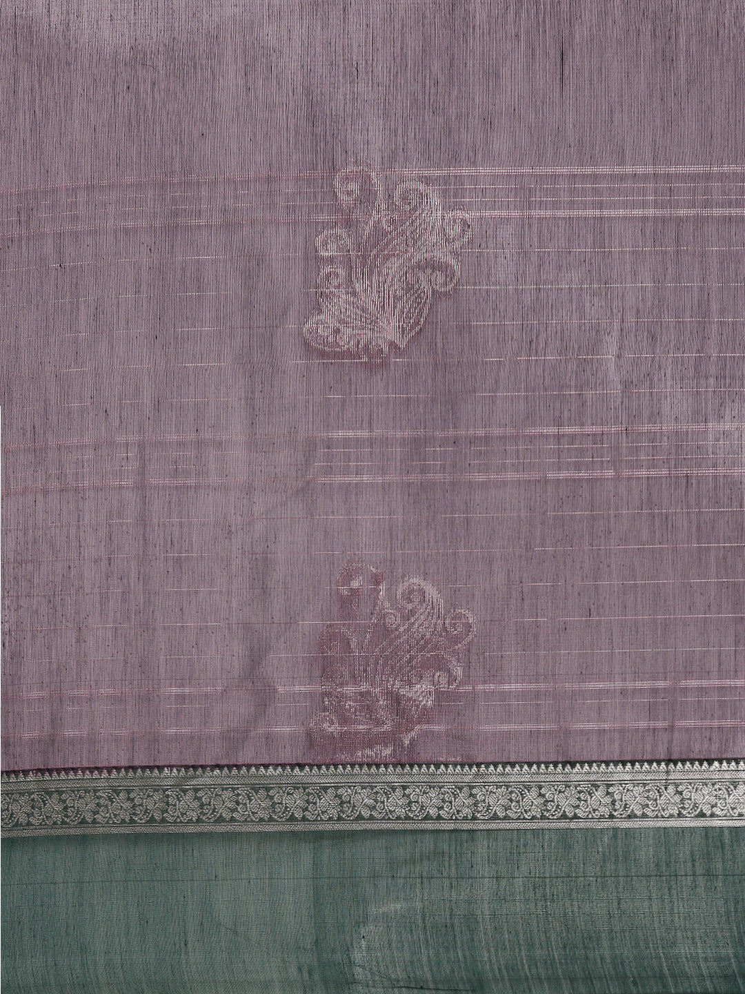 Women Purple Semi Kora Cotton Saree SK131
