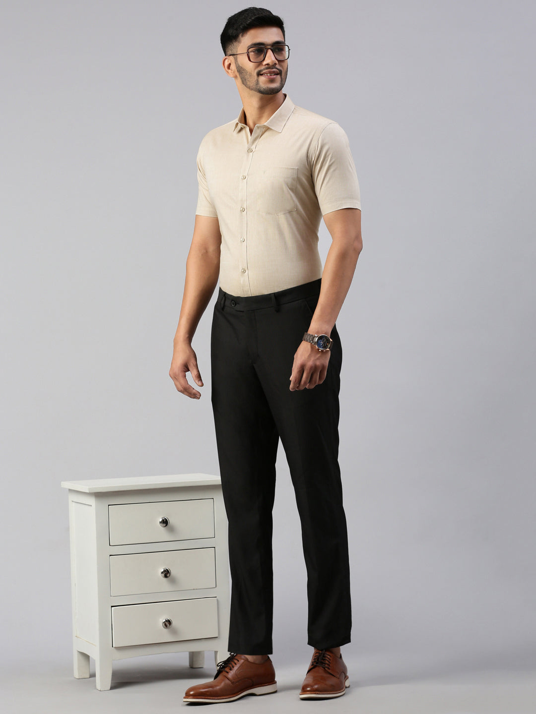 Mens Formal Sandal Half Sleeves Shirt  CL6 GD1