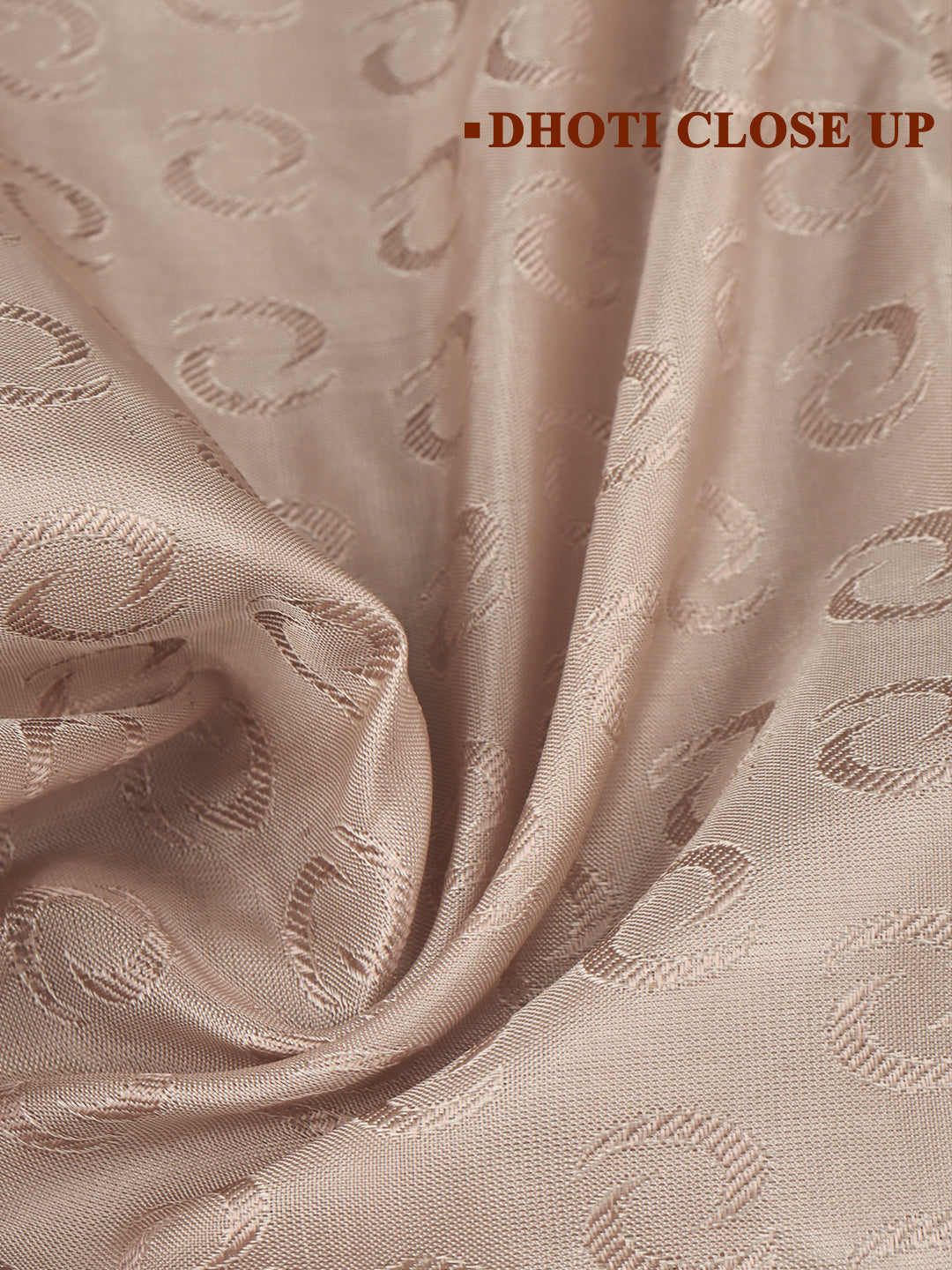 Men Art Silk Wedding Shirting Dhoti & Towel Set S.Stone Touch Tone TT29