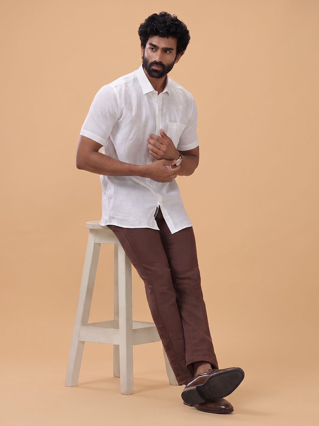 100 LEA Pure Linen Premium White Shirt – Linen Park 5100