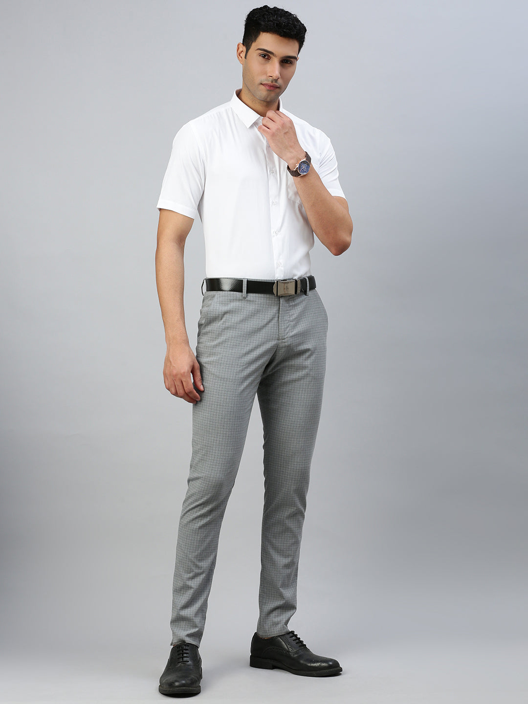 Men Cotton Rich Formal White Shirt