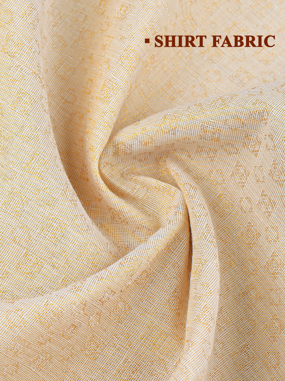 Men Gold Tissue Jacquard Shirting & Dhoti Set Celebrity Elegant CEG01