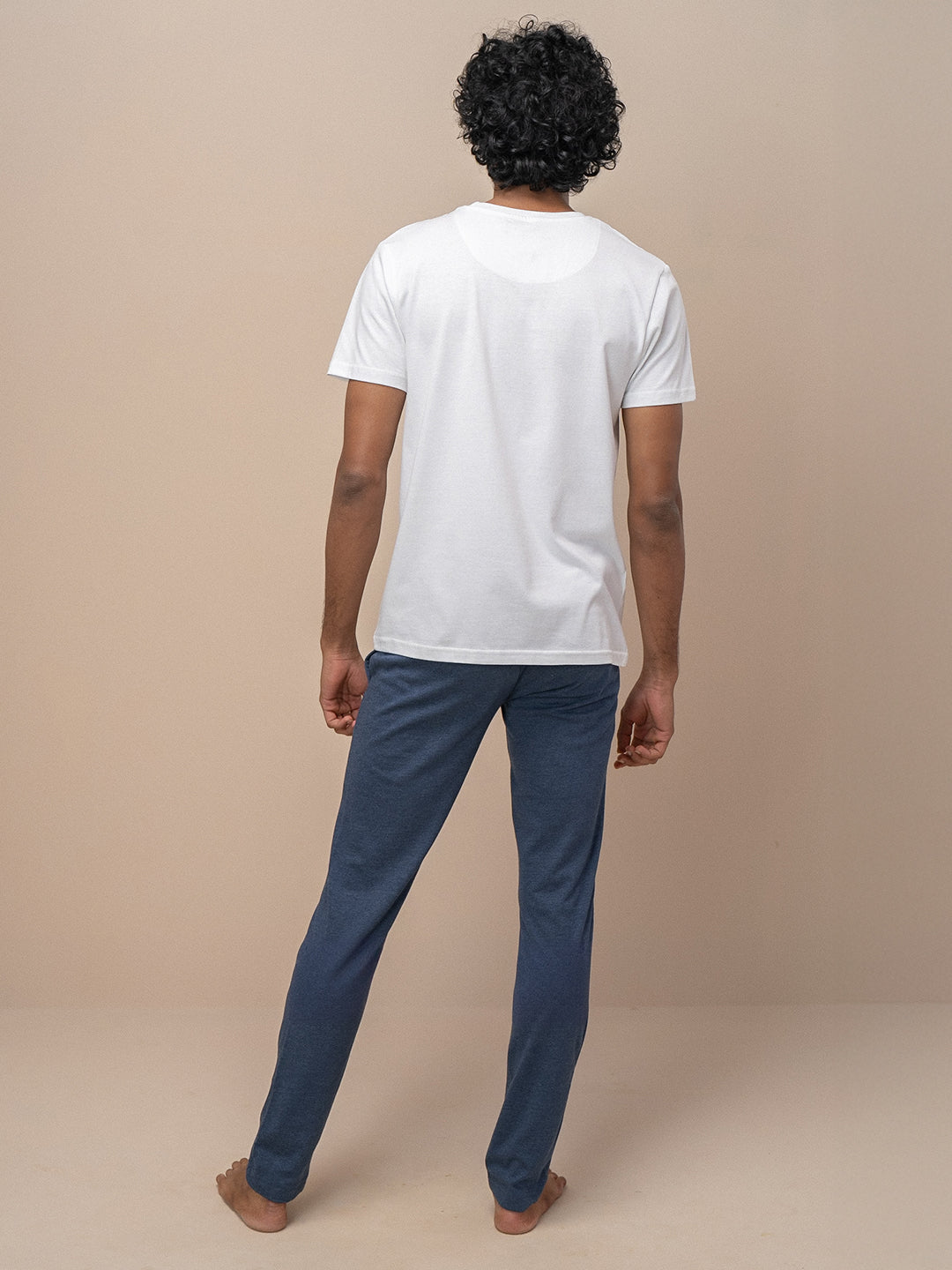 Men's 100% Cotton Crew Neck T-Shirt & Track Pants Combo ET13