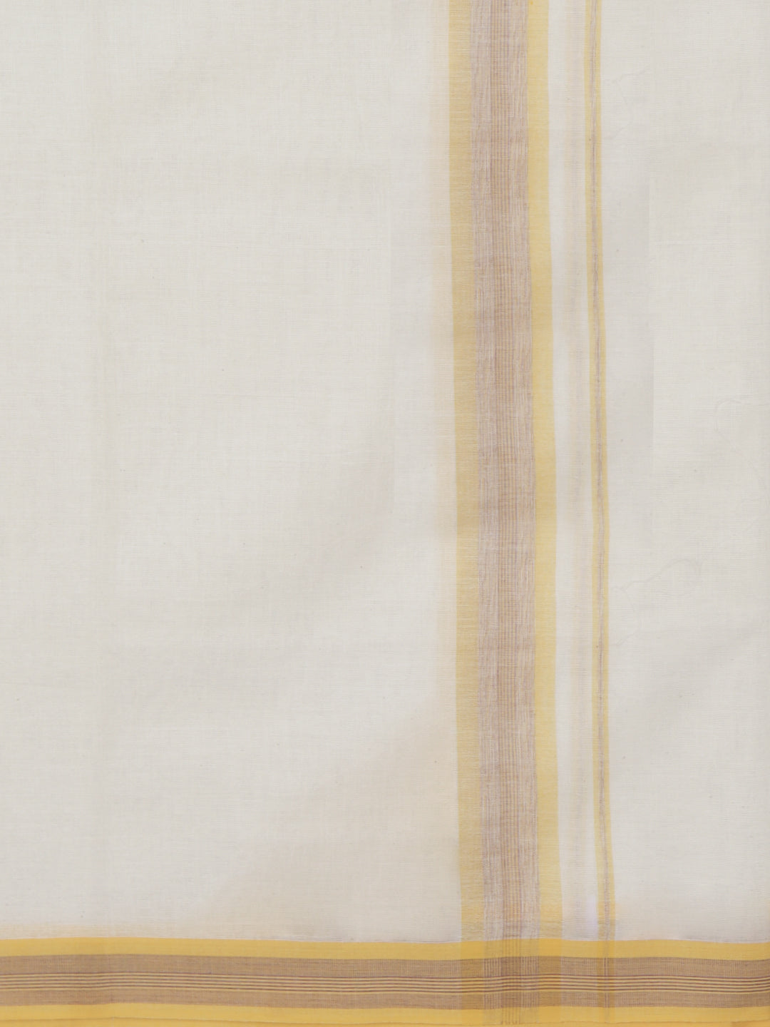 Men Kora Cotton Double Layer Dhoti with Fancy Border Rivan Kora Fancy RKF03