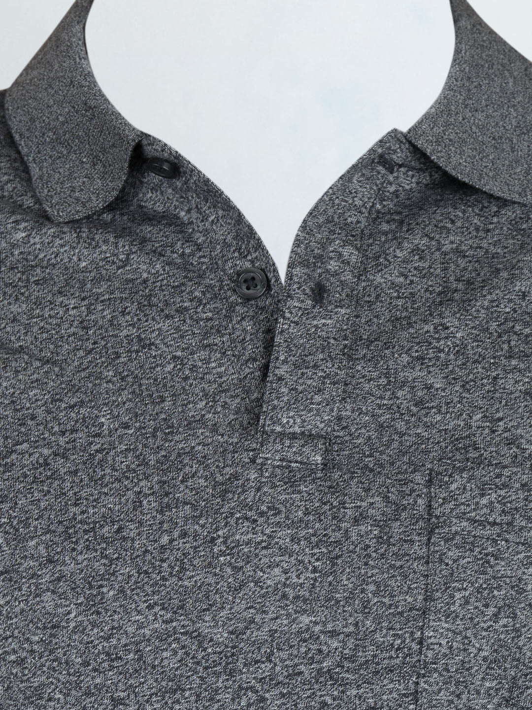 Men TENCEL™ Modal Fibers with Micro technology Polo T-Shirt Black Grindle EMP2