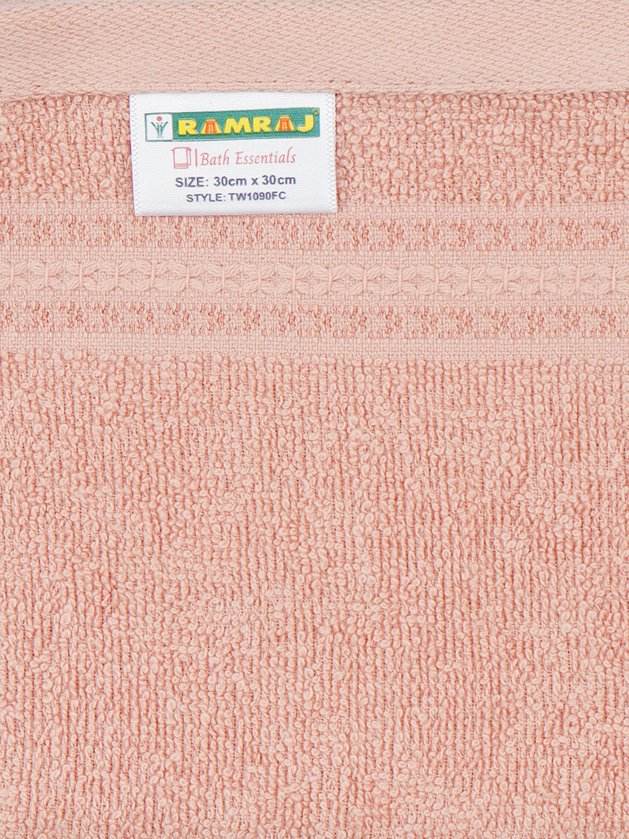 Premium Soft & Absorbent Peach Terry Face Towel FC7 ( Pack of 6 )