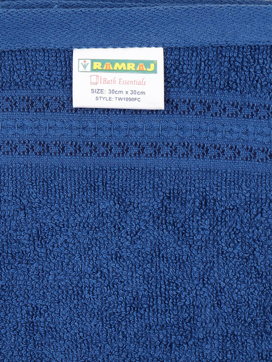 Premium Soft & Absorbent Navy Terry Face Towel FC8 ( Pack of 6 )