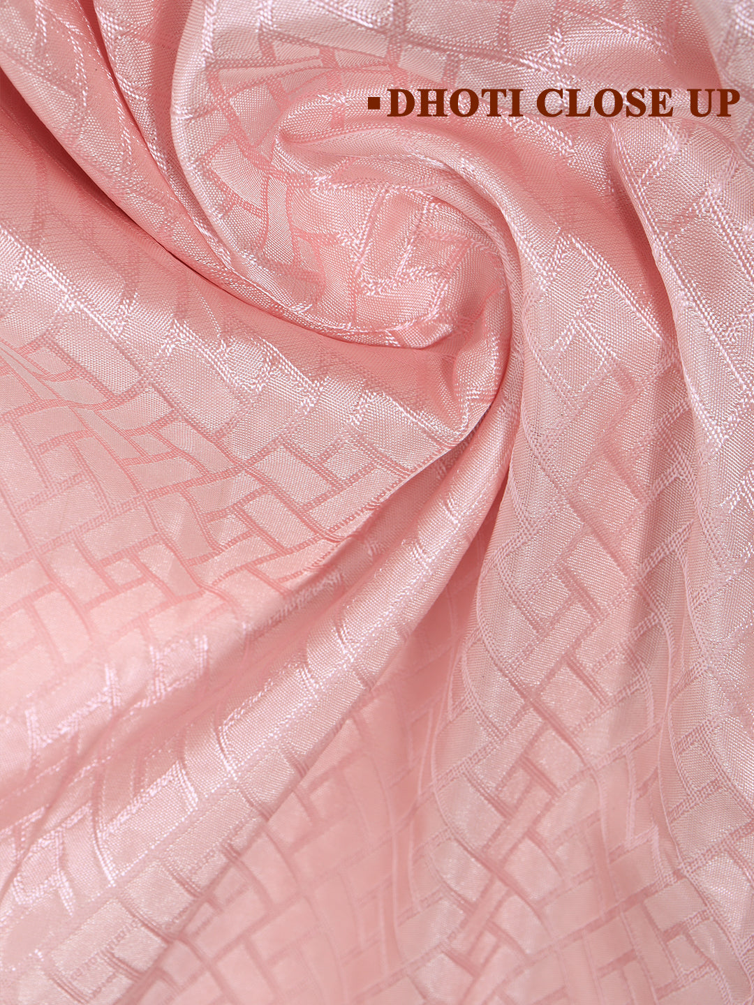 Men Art Silk Wedding Shirting Dhoti & Towel Set F.Rose Touch Tone TT26
