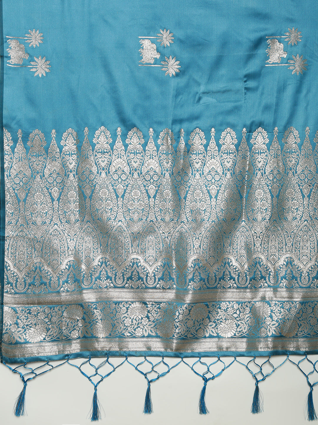 Women Blue Soft Silk Saree SS389