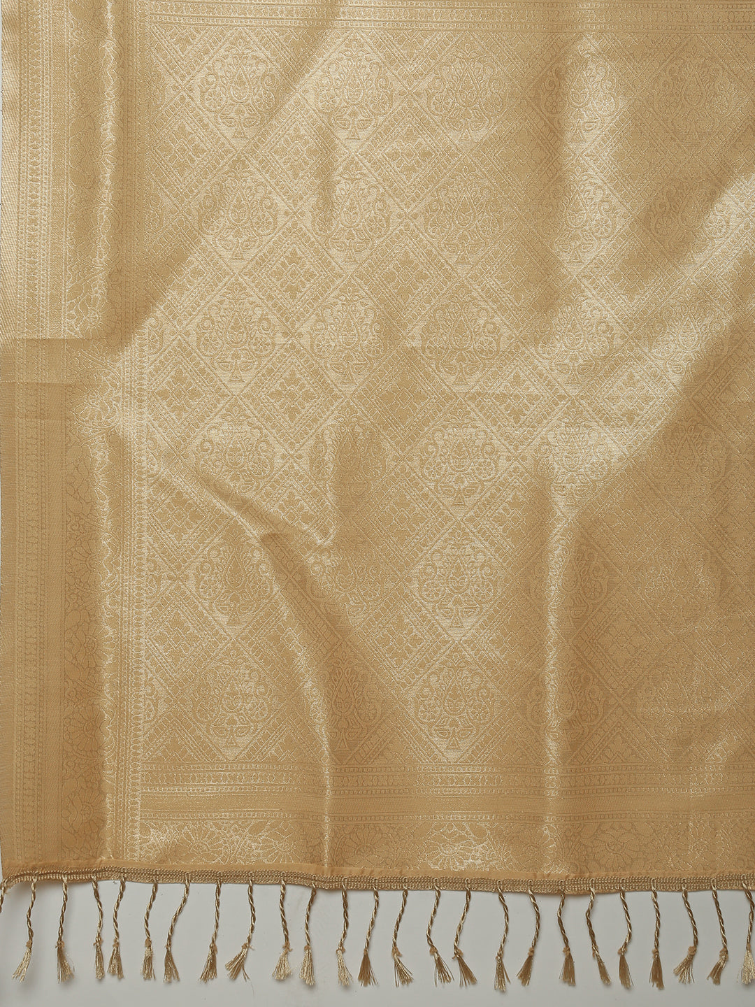 Women Golden Art Silk Saree ASS109