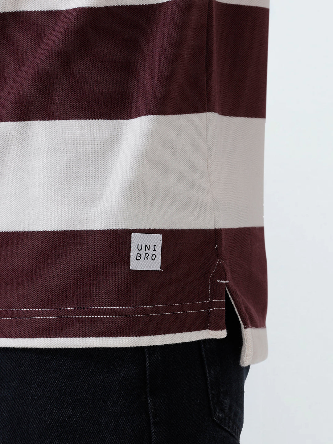 Men Smart Fit Exclusive Striped Polo T-Shirt Vineyard ED2