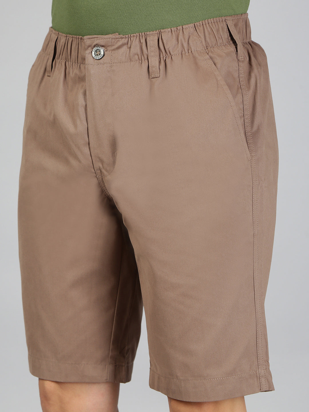 Men 100% Combed Cotton Golf Boxer Shorts Dark Kakki GS7