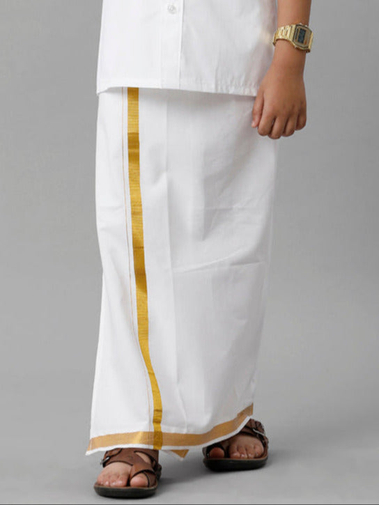 Boys Readymade Single Layer White Dhoti