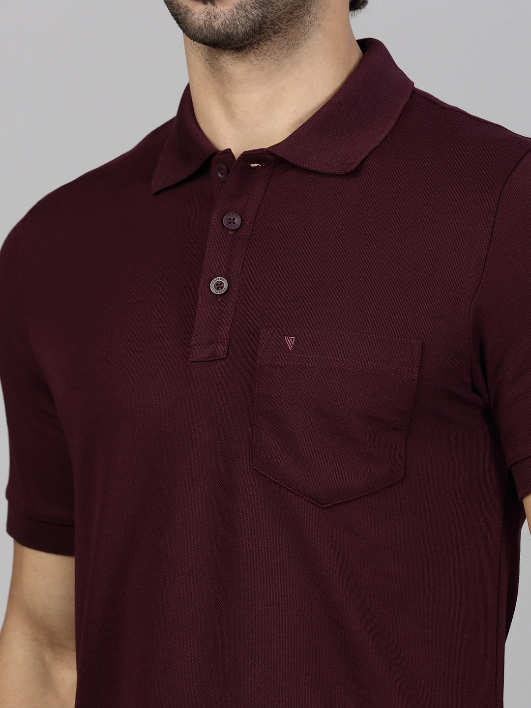 Men Cotton Rich Grey & Grape Expert Polo Tshirt Combos