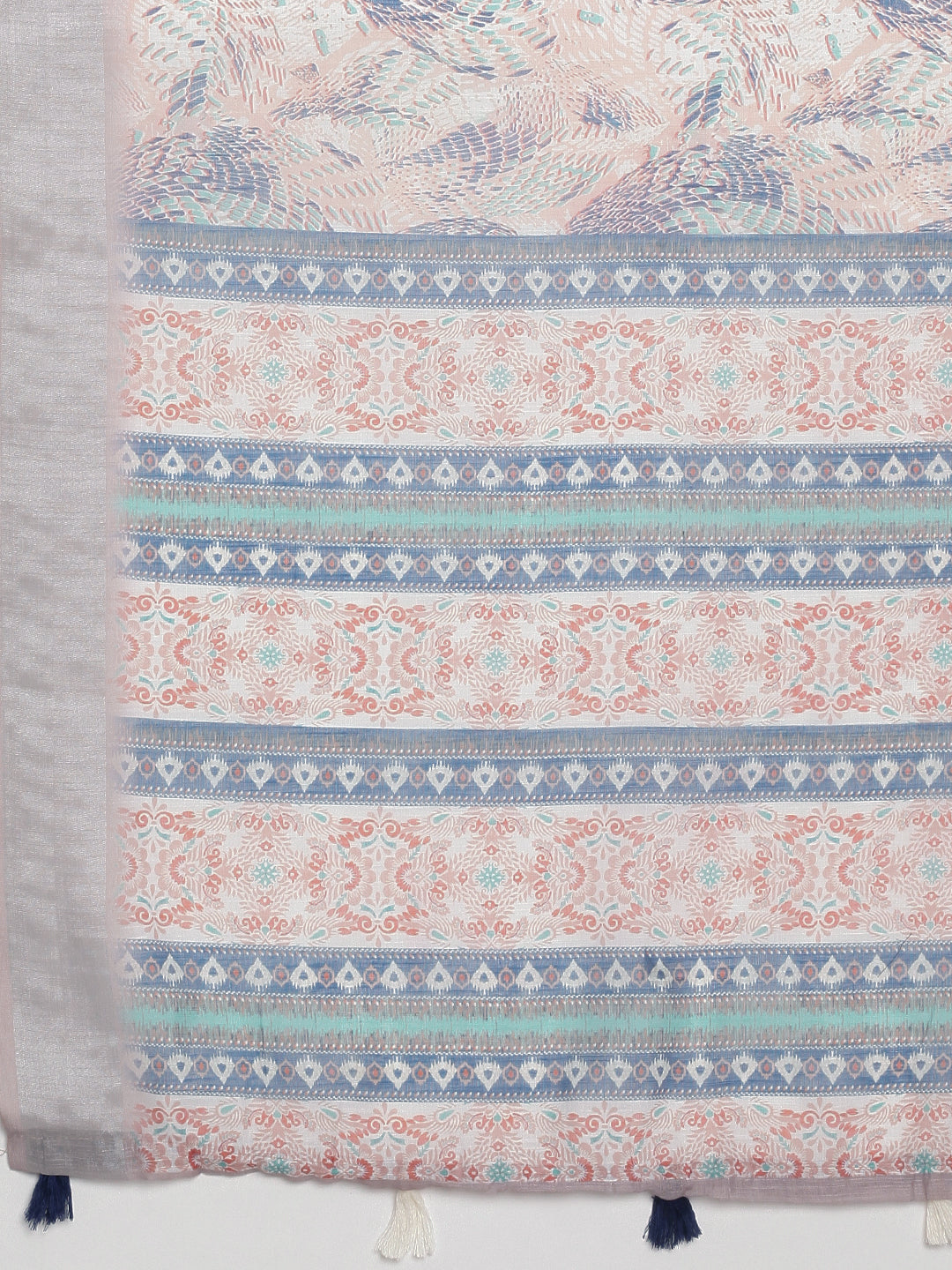 Women Sandal Semi Linen Saree SL236