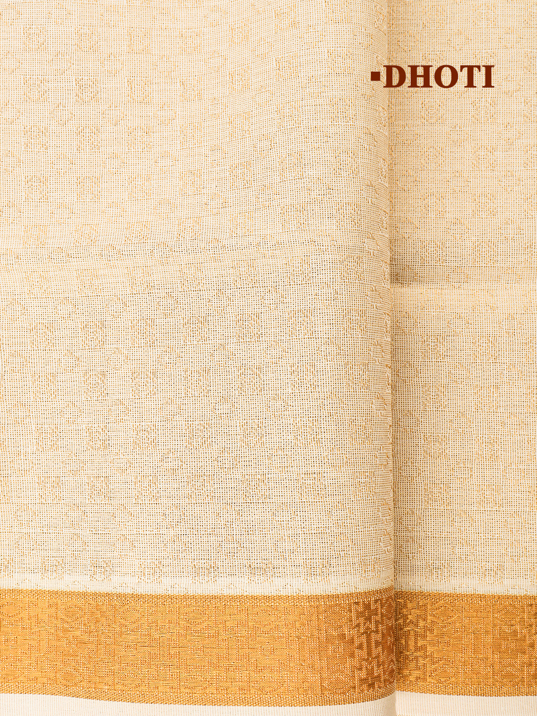 Men Gold Tissue Jacquard Shirting & Dhoti Set Celebrity Elegant CEG01