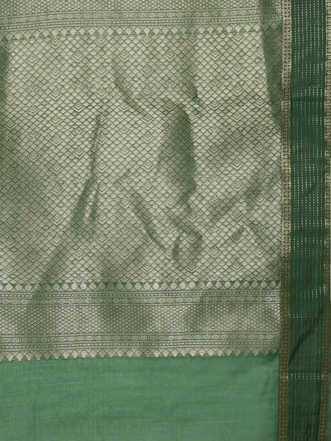 Women Kora Cotton Dark Purple Saree SK129